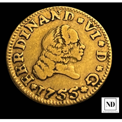 1/2 Escudo de Fernando VI -...