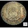 8 Reales de Carlos III - 1760 - México - 26,87g Ag