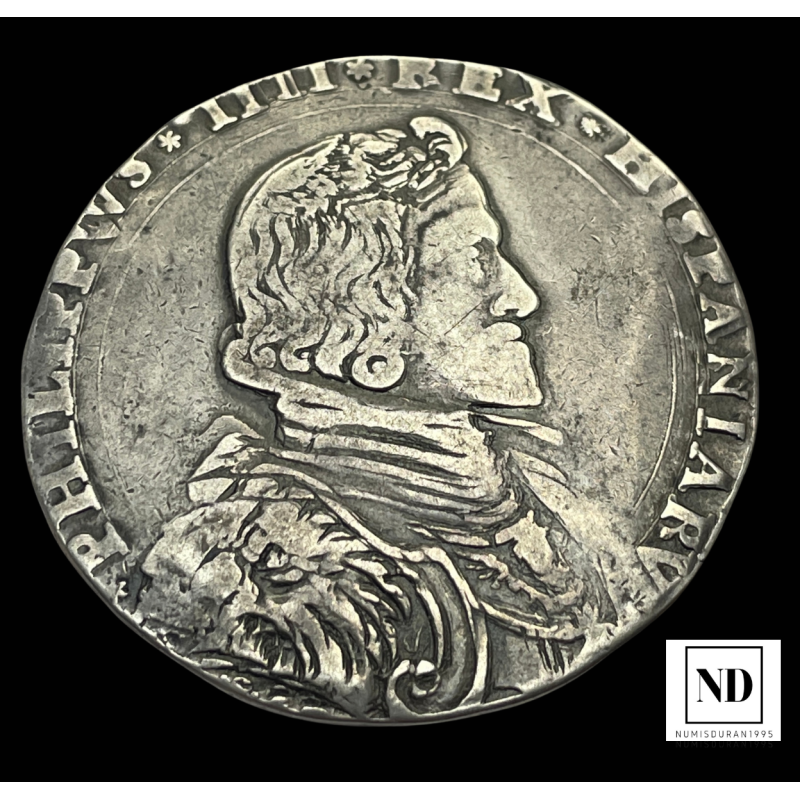 Ducatón de Felipe IV - Milán - 1657 - 26g Ag