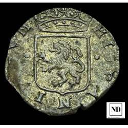 8 1/2 Maravedís de Felipe II - Antes 1582 - Burgos - 2,72g