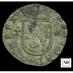 8 1/2 Maravedís de Felipe II - Después de 1566 - Toledo - 2,65g