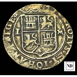 2 Reales de Juana y Carlos - 1548/1556 - México -6,27g Ag - AC.102