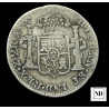 2 Reales de Fernando VII - 1822 - Zacatecas - 6,82g Ag