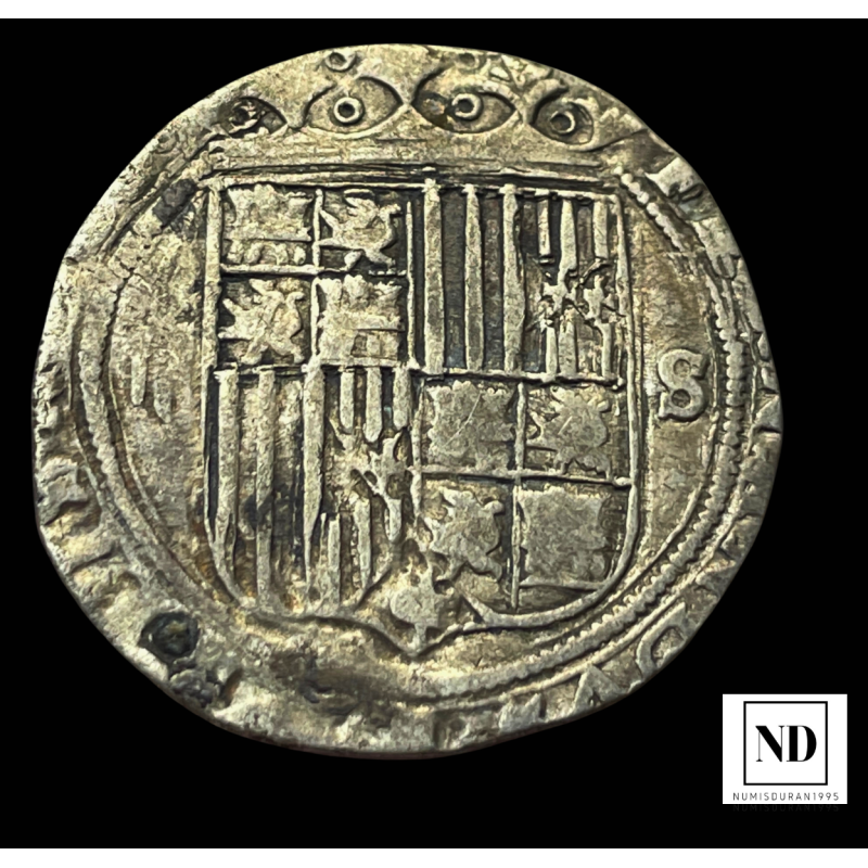 2 Reales de los Reyes Católicos - 1474/1505 - Sevilla - 6,18g Ag