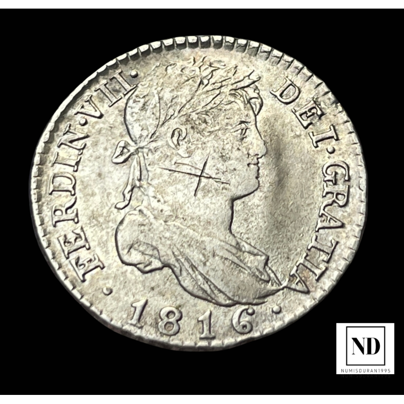 Real de Fernando VII - Madrid - 1816 - 2,91g Ag