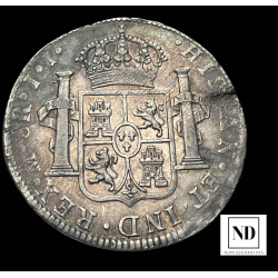 8 Reales de Fernando VII - 1812 - México - 26.98g Ag