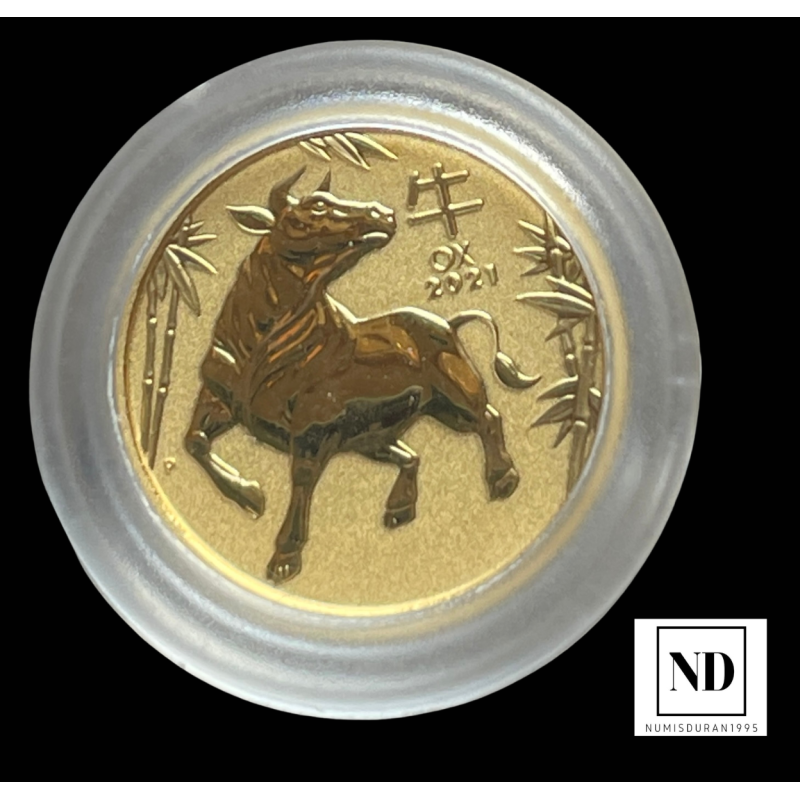 1/20 de Oz Au 999 - Year of the ox - 2021 - Autralia