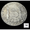 8 reales de Carlos III - 1766 - México - 26,74g Ag