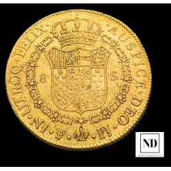 8 Escudos de Carlos IV - 1803 - Potosí - 26,94g Au