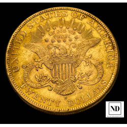 20 Dolares de Estados Unidos - 1898 - 33,47g Au