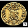 1/2 Escudo de Fernando VI - Madrid - 1758 - 1,74g Au