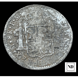 8 Reales de Carlos IV - México - 1800 - 26,68g Ag