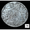 8 Reales de Carlos IV - México - 1791 - 26,60g Ag