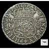 8 Reales columnarios de Felipe V - 1743 - México - 27,04g Ag