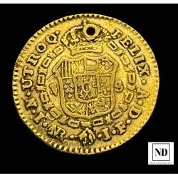 1 Escudo de Fernando VII - Nuevo Reino - 1814 - 3,30g Au