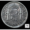 2 Reales de Fernando VII - 1812 - Santiago - 6,60g Ag