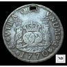 4 reales Columnarios de Carlos III -  Potosí - 1770 - 12,99g Ag