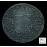 2 Maravedís de Felipe V - 1744 - Segovia - 3,74g Cu