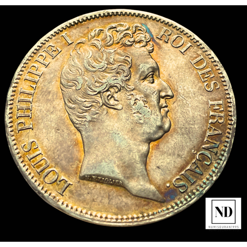 5 Francos de Luis philippe I - 1831 - Lille - 25g Ag