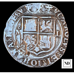 4 Reales de Juana y Carlos - 1548-1556 - México - 13,69g Ag