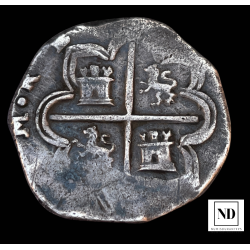 4 Reales de Felipe II - 1595 - Segovia - 13,50g Ag