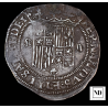 2 reales de los Reyes Católicos - Sevilla - 6,82g Ag