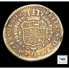 1 Escudo de Carlos III - 1785 - México - 3,22g Au - Enseyadores y ceca invertidos