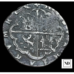 4 Reales de Felipe II - Valladolid - 13,40g Ag