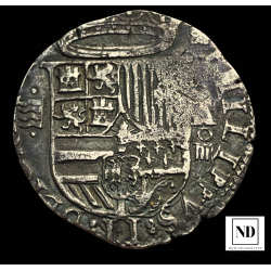 4 Reales de Felipe II - Valladolid - 13,40g Ag