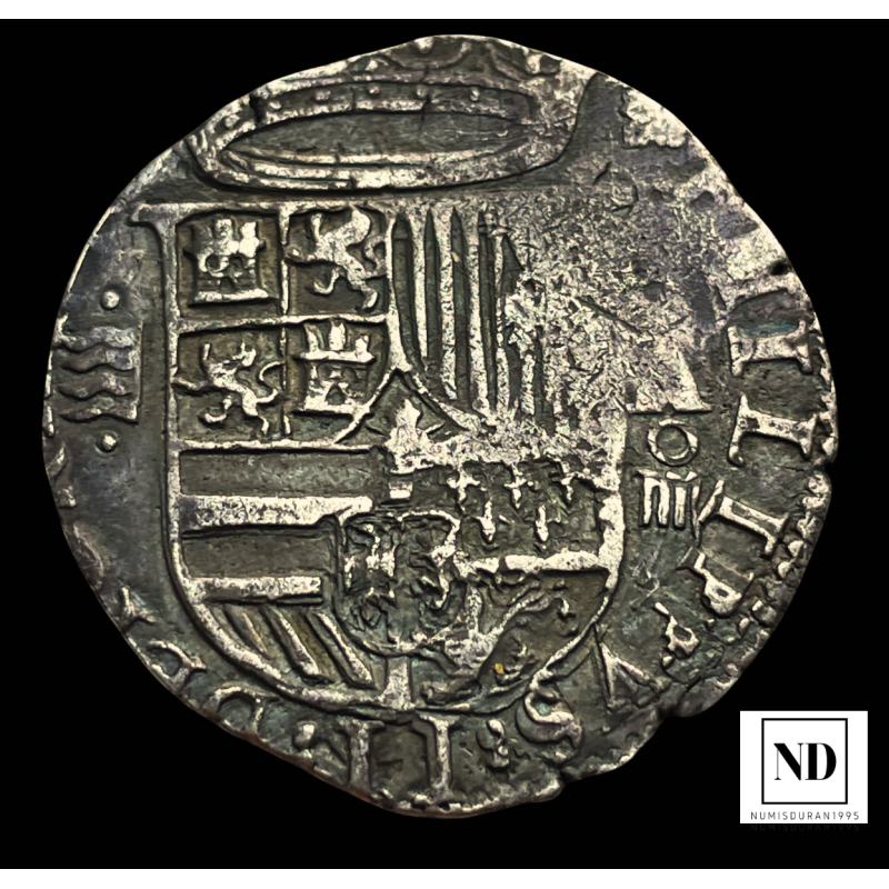 4 Reales de Felipe II - Valladolid - 13,40g Ag