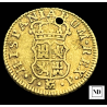 1/2 escudo de Carlos III - 1764 - Madrid (cara rata) - 1,72g Au